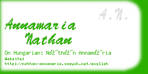 annamaria nathan business card